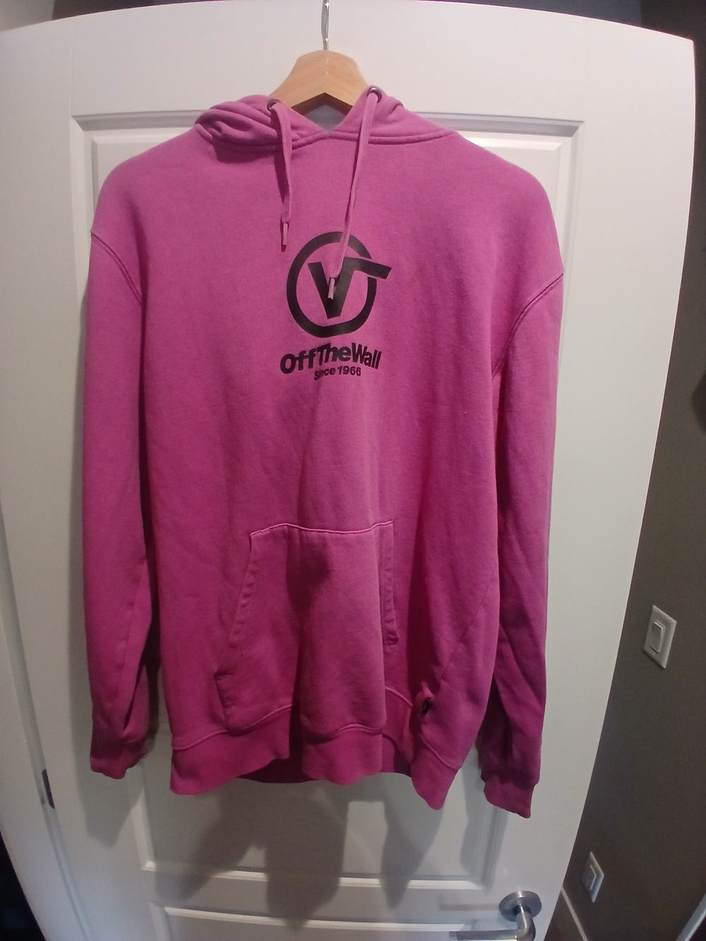 Vans Magenta Crewneck Sweatshirt with Black Logo